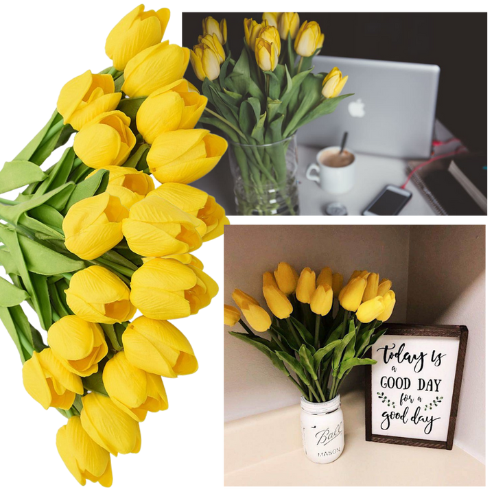 Kunstige tulipanblomster (10 stk)