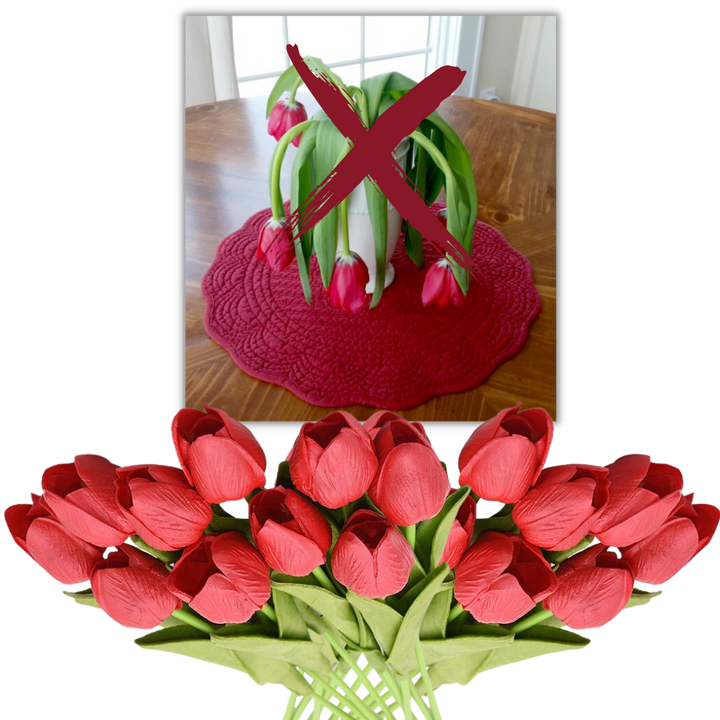 Kunstige tulipanblomster (10 stk)