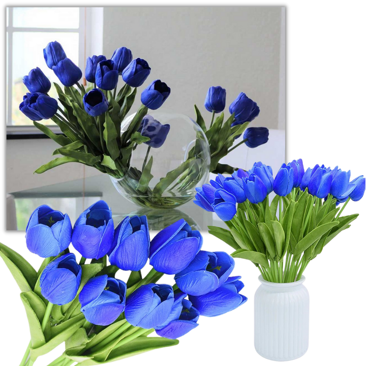 Kunstige tulipanblomster (10 stk)