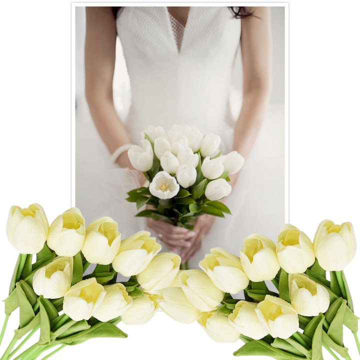 Kunstige tulipanblomster (10 stk)