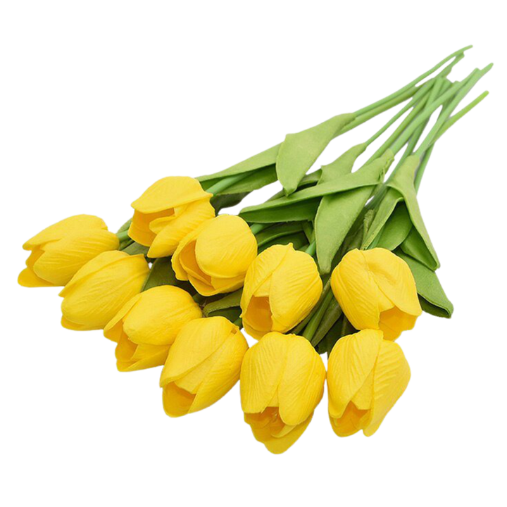 Kunstige tulipanblomster (10 stk)
