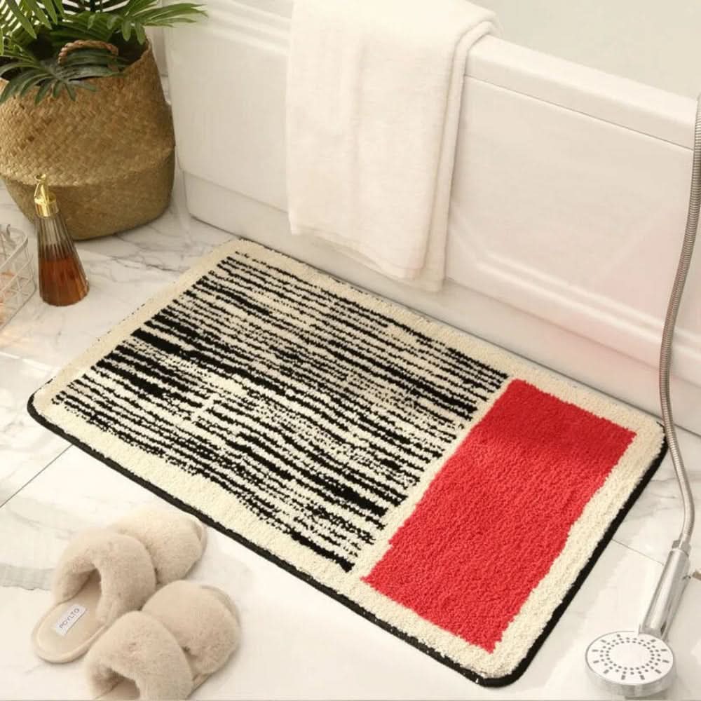 Skanto | Abstrakt Antiskli Badmatte – Myk Luksusdesign
