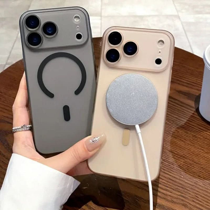 Skanto | Ultra-tynn, matte MagSafe-deksel for iPhone