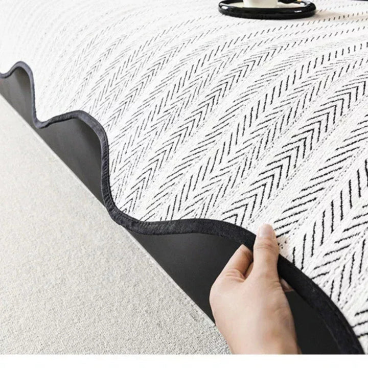 Skanto | Aurivelle Herringbone Sofa Cover med bølgekanttrim