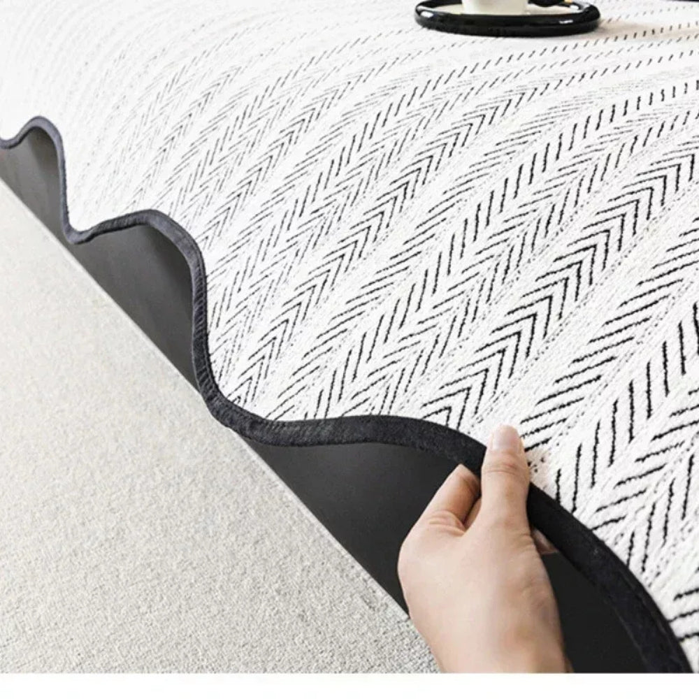 Skanto | Aurivelle Fiskebein Scallop Edge Sofa Deksel