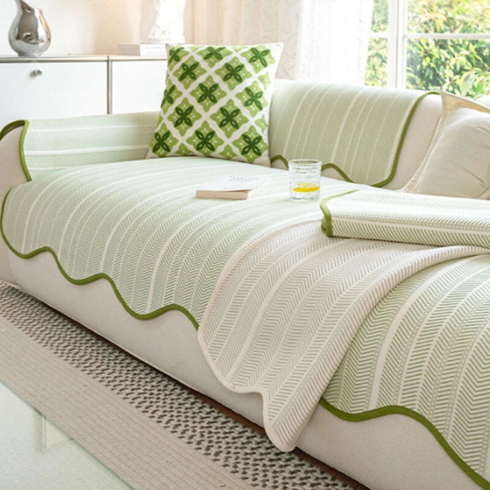Skanto | Aurivelle Fiskebein Scallop Edge Sofa Deksel