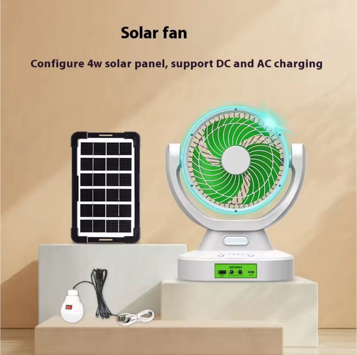 Solarvifte med multifunksjonslys | Skanto