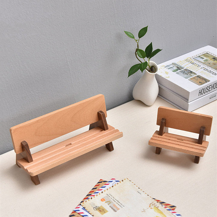 Skanto | Solid Wood Justerbar Og Oppladbar Nettbrett/Telefon Stativ