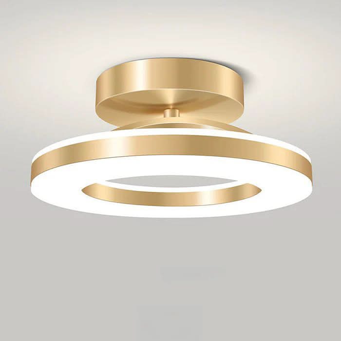 Skanto | ZAYNO Svart LED Taklampe – Moderne Innfelt Montert
