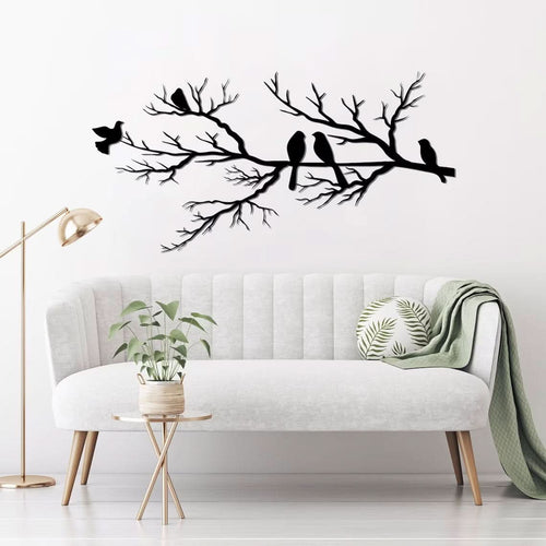 Skanto | Metallveggdekorasjon med fugler for elegant liv