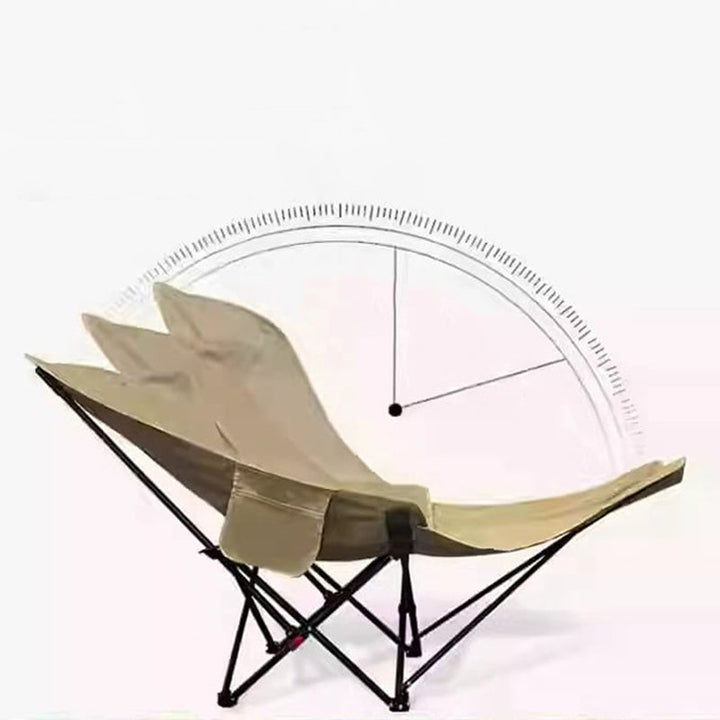 Moderne Industriell Oxford Stof Karbon Stål Sammenleggbar Camping Stol Ryggstøtte Fotstøtte For Utendørs Patio | Skanto