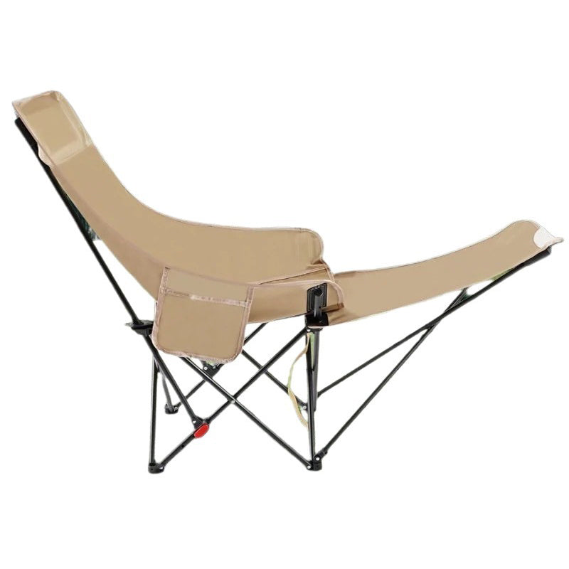 Moderne Industriell Oxford Stof Karbon Stål Sammenleggbar Camping Stol Ryggstøtte Fotstøtte For Utendørs Patio | Skanto