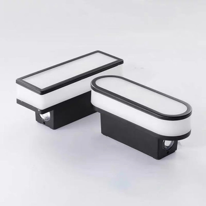 Moderne enkelhet Aluminium akryl LED vanntett vegglampe for utendørs terrasser | Skanto