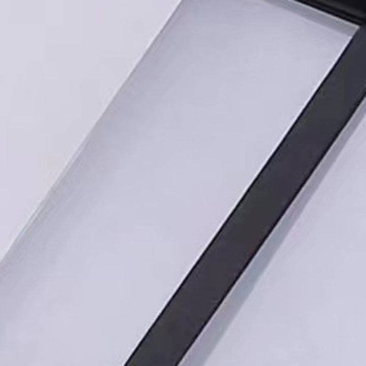 Rektangulær, vanntett LED-vegglampe laget av aluminium og akryl for terrasser