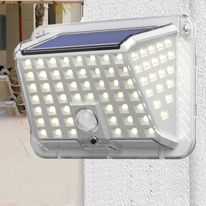 Moderne Enkelhet Solar Vanntett Triangel Silikon ABS PC LED Utendørs Vegglampe For Utendørs Terrasse | Skanto