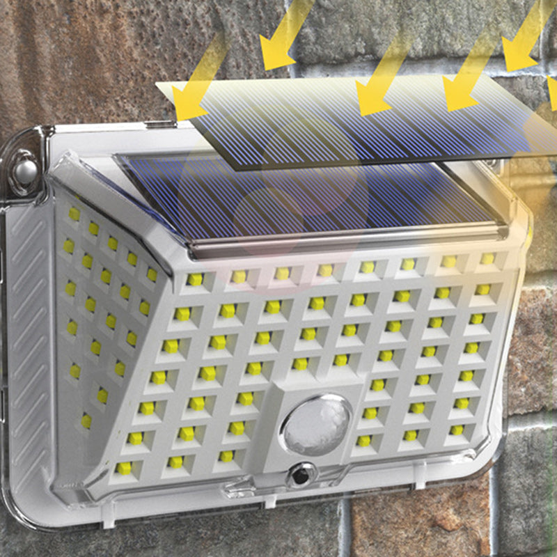 Moderne Enkelhet Solar Vanntett Triangel Silikon ABS PC LED Utendørs Vegglampe For Utendørs Terrasse | Skanto