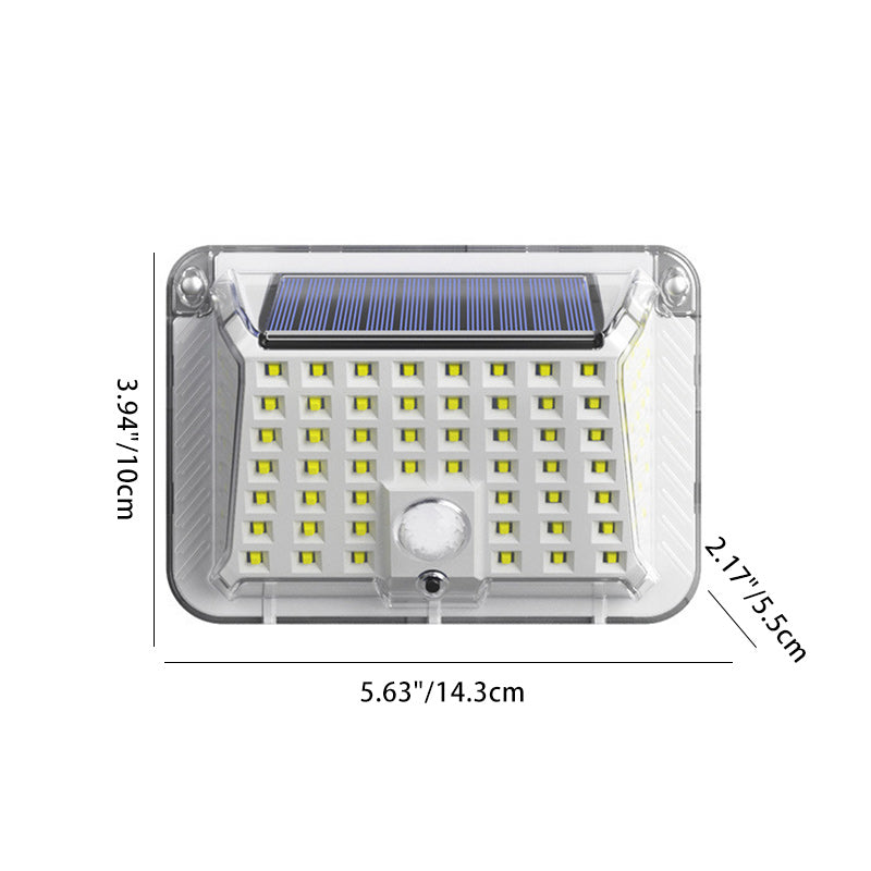 Moderne Enkelhet Solar Vanntett Triangel Silikon ABS PC LED Utendørs Vegglampe For Utendørs Terrasse | Skanto