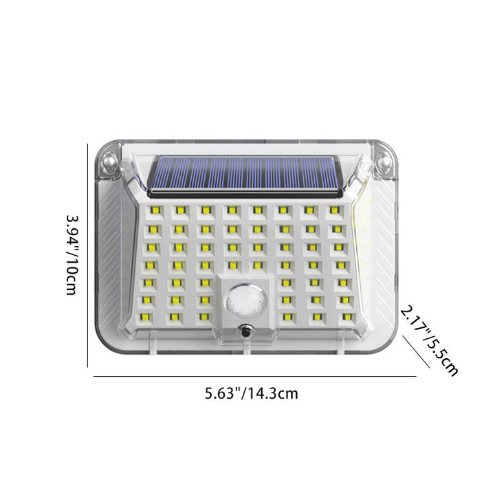 Moderne Enkelhet Solar Vanntett Triangel Silikon ABS PC LED Utendørs Vegglampe For Utendørs Terrasse | Skanto