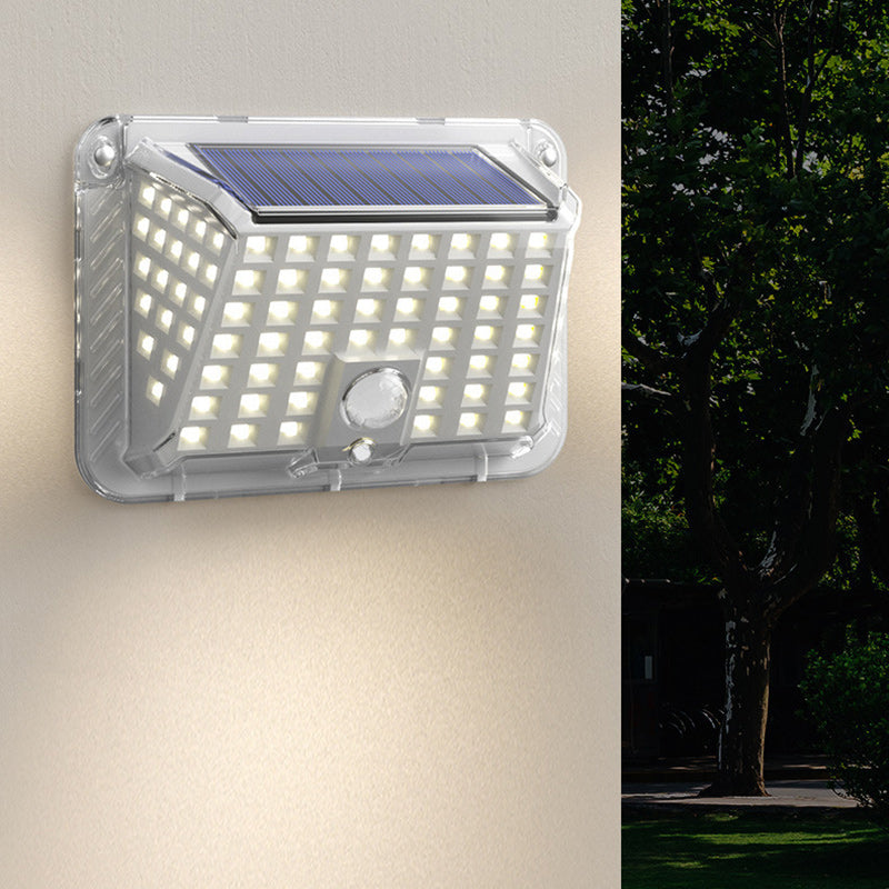 Moderne Enkelhet Solar Vanntett Triangel Silikon ABS PC LED Utendørs Vegglampe For Utendørs Terrasse | Skanto