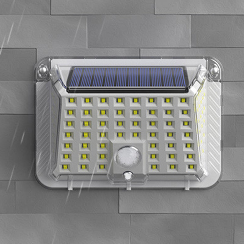 Moderne Enkelhet Solar Vanntett Triangel Silikon ABS PC LED Utendørs Vegglampe For Utendørs Terrasse | Skanto