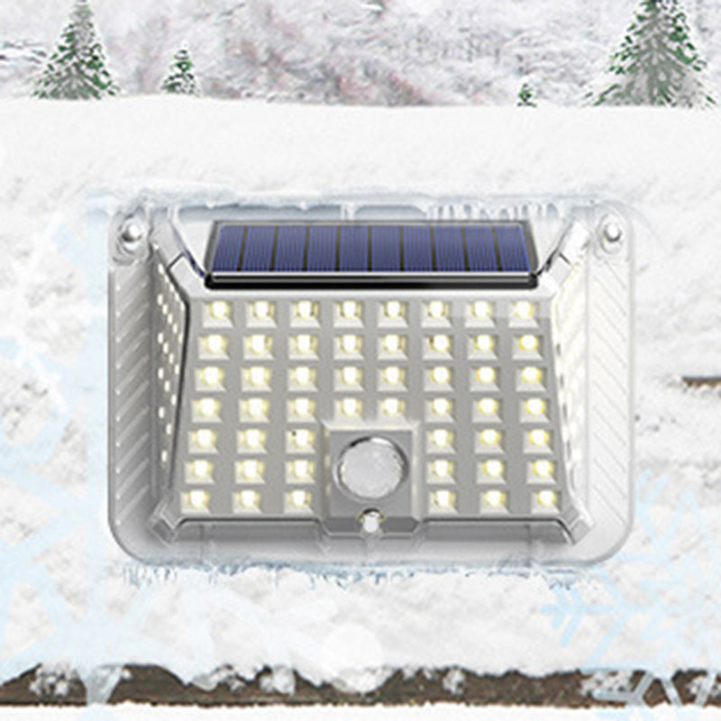 Moderne Enkelhet Solar Vanntett Triangel Silikon ABS PC LED Utendørs Vegglampe For Utendørs Terrasse | Skanto