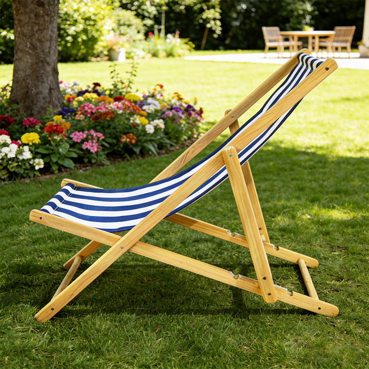 Moderne Minimalistisk Rektangulær Oxford Stoff Solid Furu Utendørs Strandstol Sammenleggbar Recliner Ryggstøtte For Utendørs | Skanto
