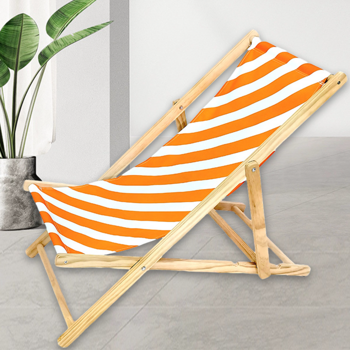 Moderne Minimalistisk Rektangulær Oxford Stoff Solid Furu Utendørs Strandstol Sammenleggbar Recliner Ryggstøtte For Utendørs | Skanto