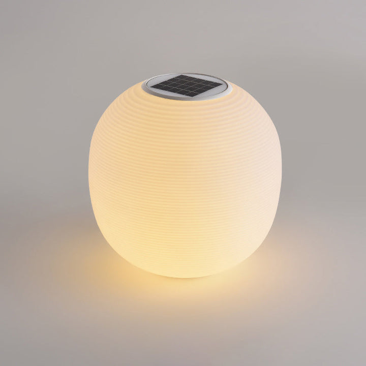 Moderne Minimalistisk PE Oval LED Sol & Vanntett Utebelysning For Hage & Terrasse | Skanto