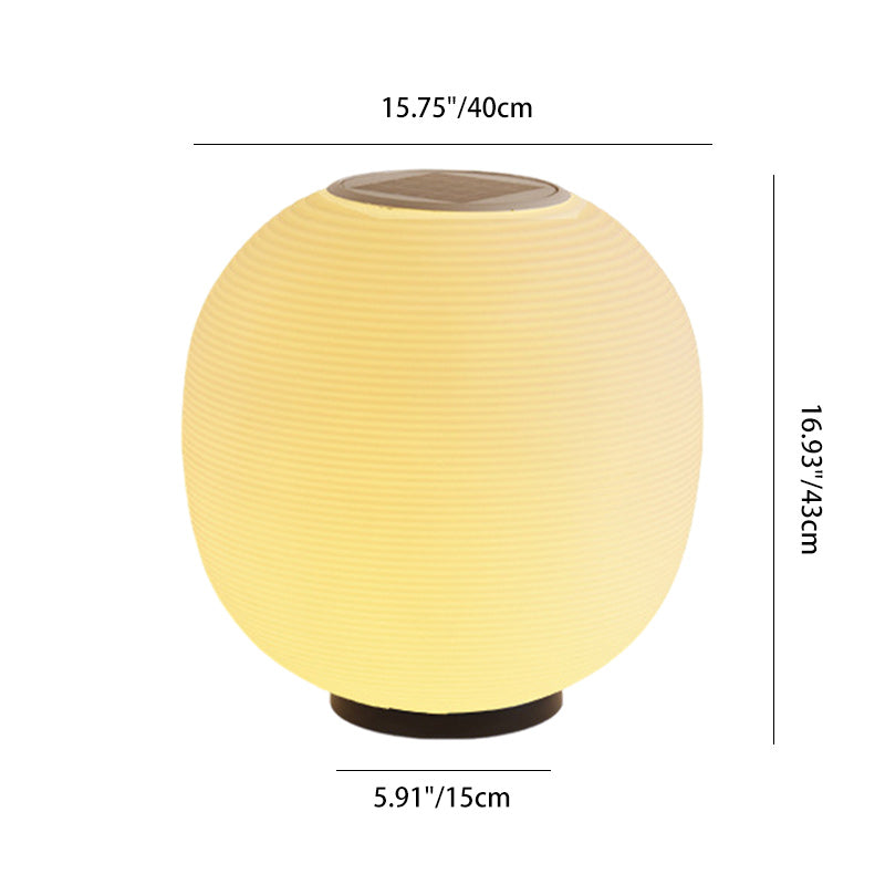 Moderne Minimalistisk PE Oval LED Sol & Vanntett Utebelysning For Hage & Terrasse | Skanto