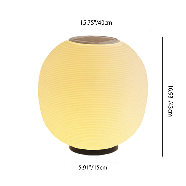 Moderne Minimalistisk PE Oval LED Sol & Vanntett Utebelysning For Hage & Terrasse | Skanto