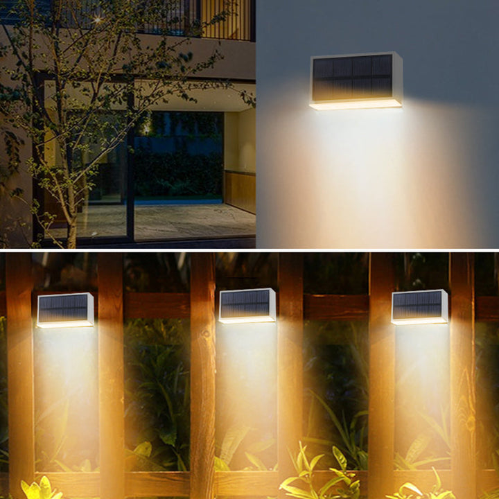 Moderne Minimalistiske Solvannavvisende ABS PC Rektangulær LED Utendørs Trinnlys Ideell For Hage Og Utendørs Patio | Skanto