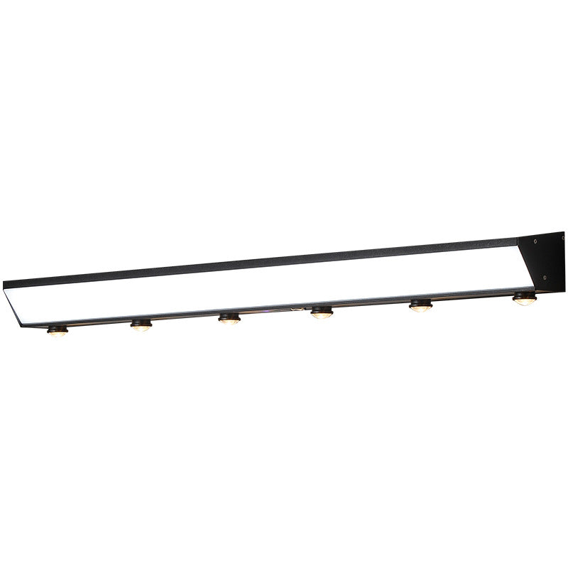 Soldrevet, vanntett, rektangulær LED-vegglampe med bevegelsessensor, laget av akryl, aluminium og rustfritt stål for terrassen