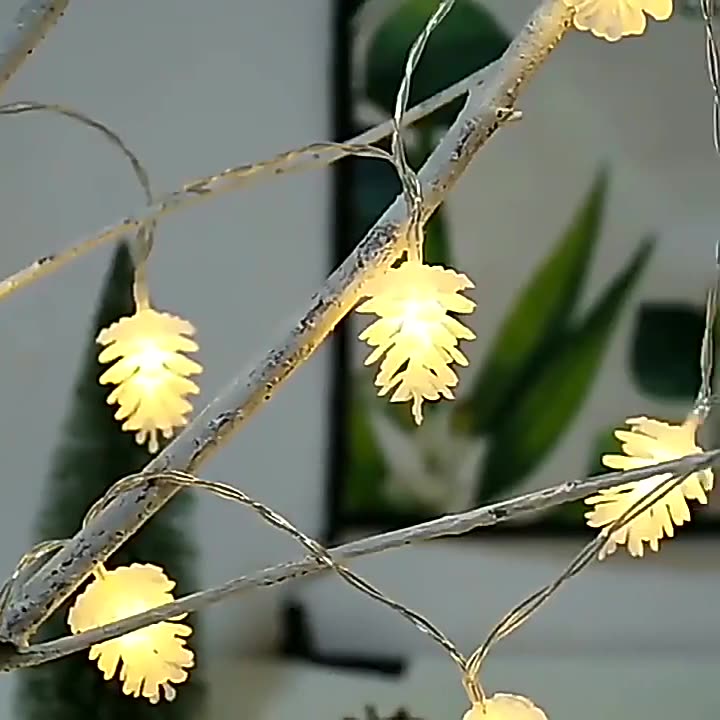 Skanto | Moderne Art Deco Vanntett Solbatteri PVC Kongle LED Lyskjede For Hage & Utendørs Patio