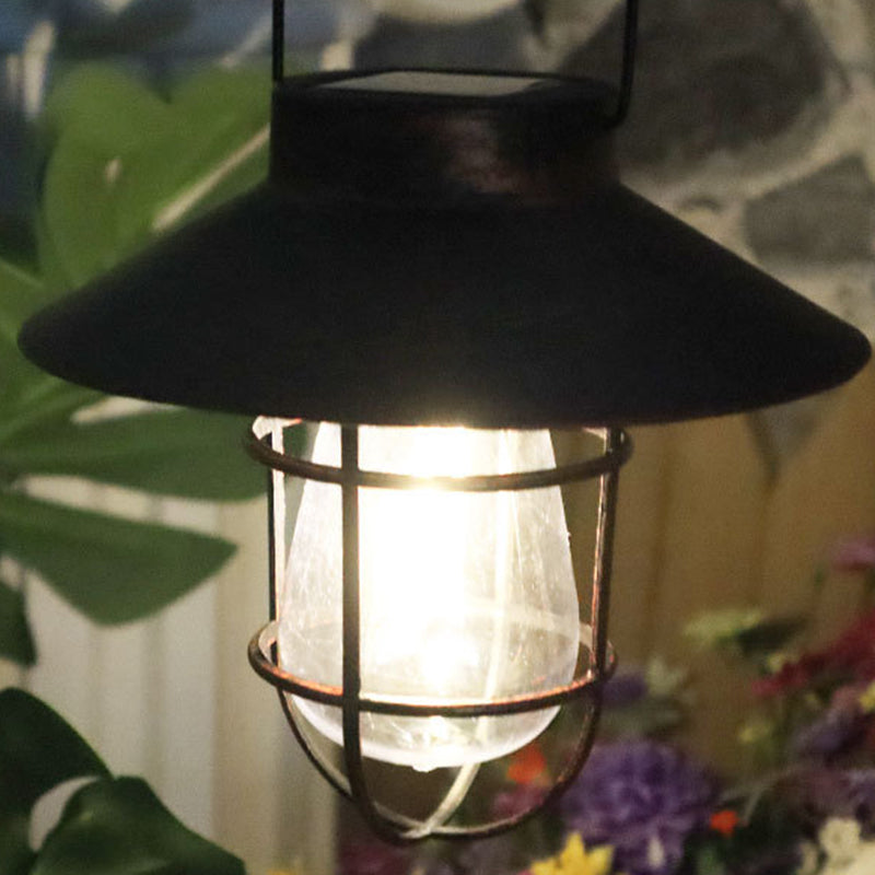 Moderne Minimalistiske Sol Sylinder Hullet Ut Jern Plast LED Utendørs Lys For Hage | Skanto