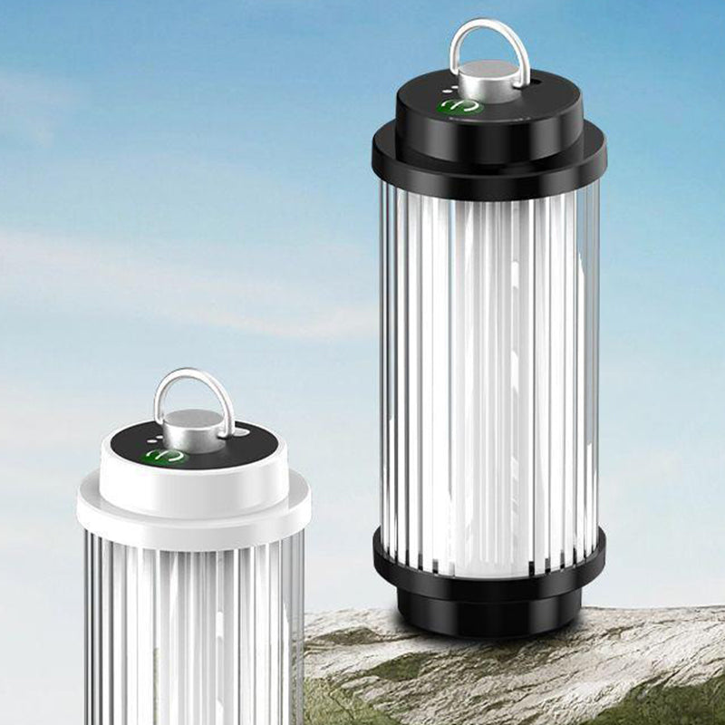 Moderne minimalistiske bærbare sylinder metall ABS USB LED utendørs lys for hage | Skanto