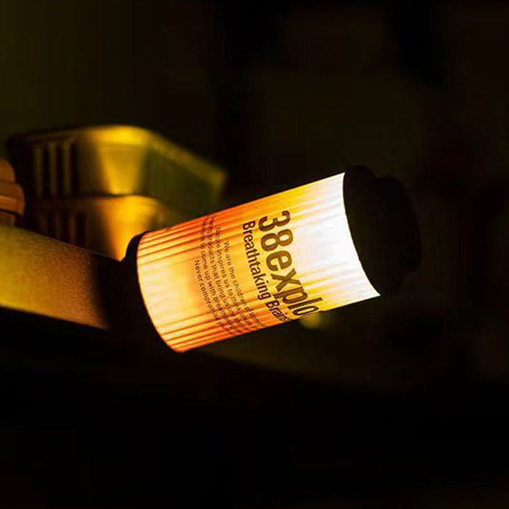 Moderne minimalistiske bærbare sylinder metall ABS USB LED utendørs lys for hage | Skanto