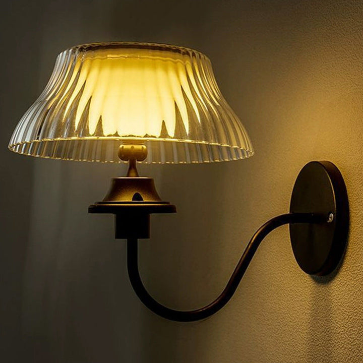 Moderne minimalistiske runde halvball kurvet pole jern ABS LED utendørs vegglampe for hagen | Skanto