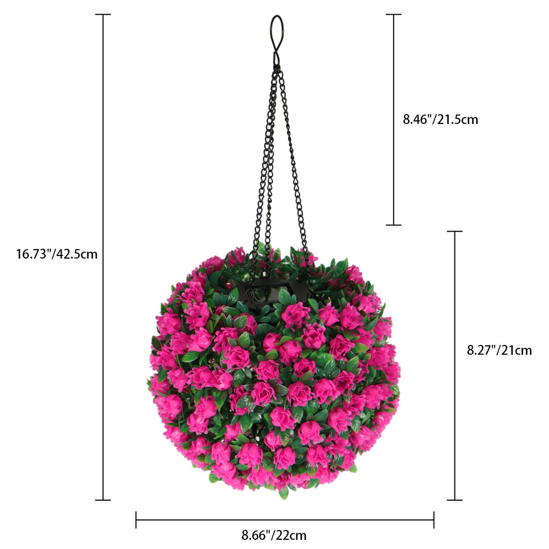 Moderne Art Deco Runde Blomsterbukett Plast LED Utendørs Lys For Hage | Skanto