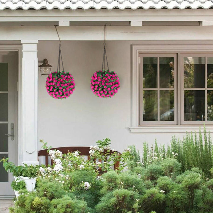 Moderne Art Deco Runde Blomsterbukett Plast LED Utendørs Lys For Hage | Skanto