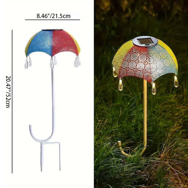 Moderne Art Deco Solvannskjerm Jern LED Bakkeplugg Utendørs Lys For Hage | Skanto
