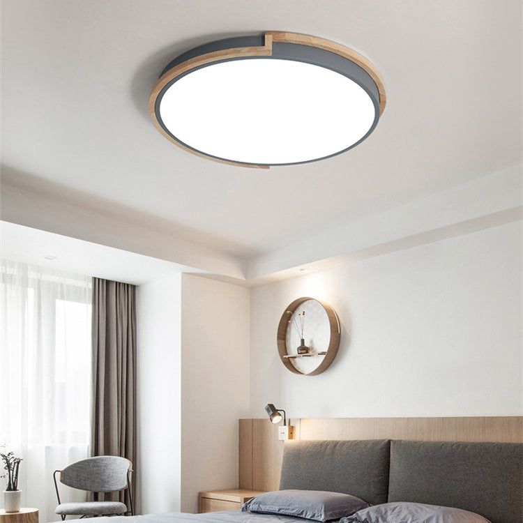 Skanto | LumenCraft Nordic LED Taklampe | Treramme | Akrylskjerm | Stemningslys | For Soverom og Stue