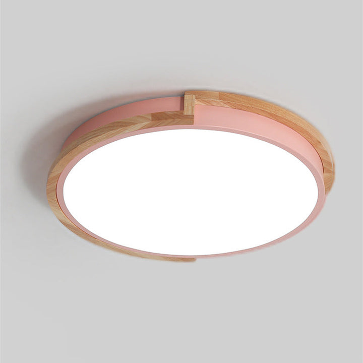 Skanto | LumenCraft Nordic LED Taklampe | Treramme | Akrylskjerm | Stemningslys | For Soverom og Stue