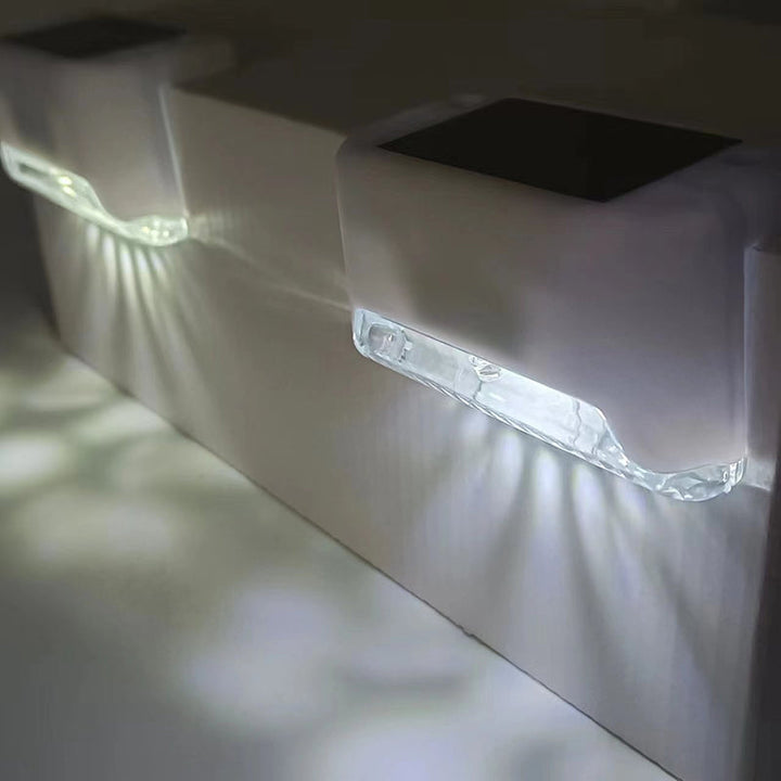 Moderne minimalistiske solvanntette rektangulære plast LED utendørslys for hage | Skanto