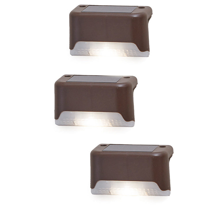 Moderne minimalistiske solvanntette rektangulære plast LED utendørslys for hage | Skanto