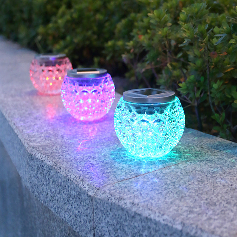 Moderne Art Deco Solglasskrukke Full Of Stars ABS Rustfritt Stål LED Utendørslys For Hage | Skanto
