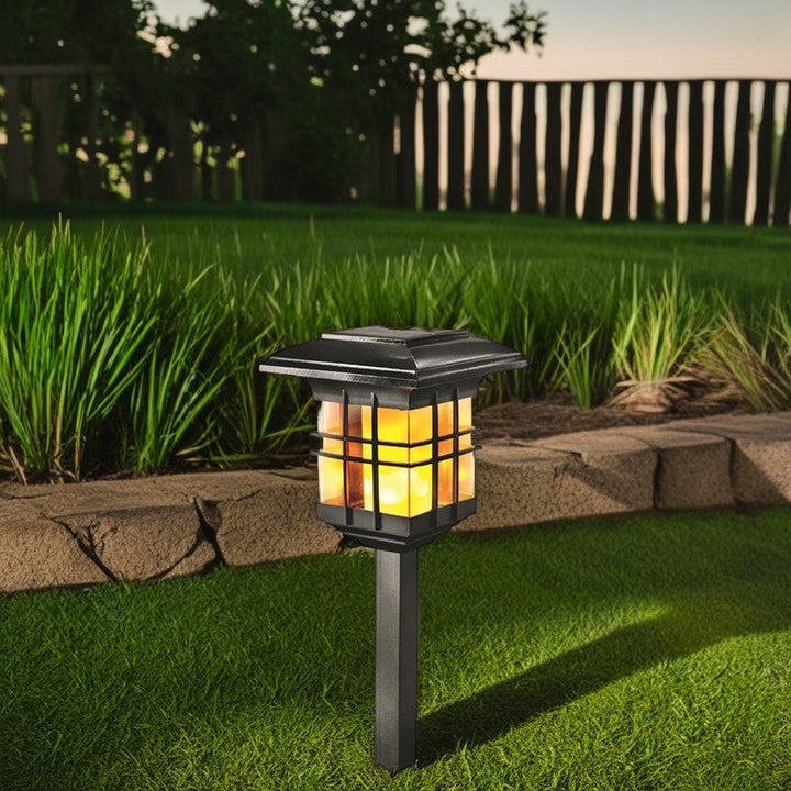 Moderne Minimalistisk Kolonne Plast LED Solar Stående Gulvlampe For Hage | Skanto