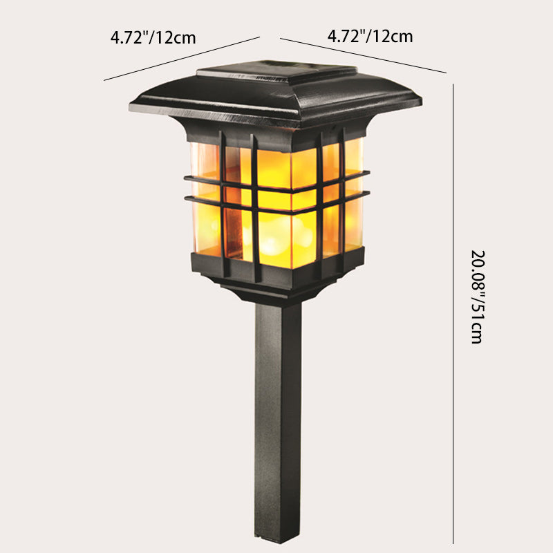 Moderne Minimalistisk Kolonne Plast LED Solar Stående Gulvlampe For Hage | Skanto