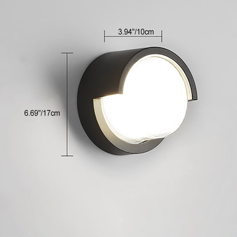 Moderne Minimalistisk Vanntett Rund Firkantet Plast Akryl LED Vegglampe For Hage | Skanto