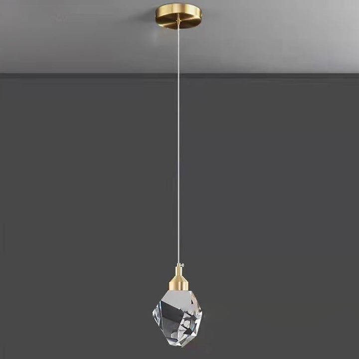 Skanto | Luksus Diamant Kube Krystall Jern LED Pendellampe For Soverom