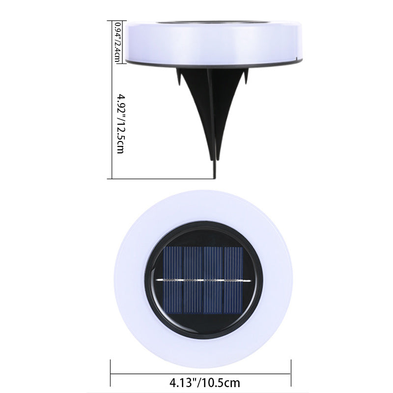 Moderne Minimalistisk Solvannavstøtende Rund Sylindrisk Plast ABS LED Grunnplugg Landskapslys for Hage | Skanto